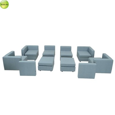 100% upholstery fabrics modular sofa chairs connect free for living room