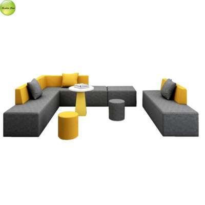 Creative s-shaped splicing sofa mall hall leisure reception sofa hotel lounge sofa