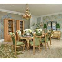 French classic  luxury wood furniture for  dining room